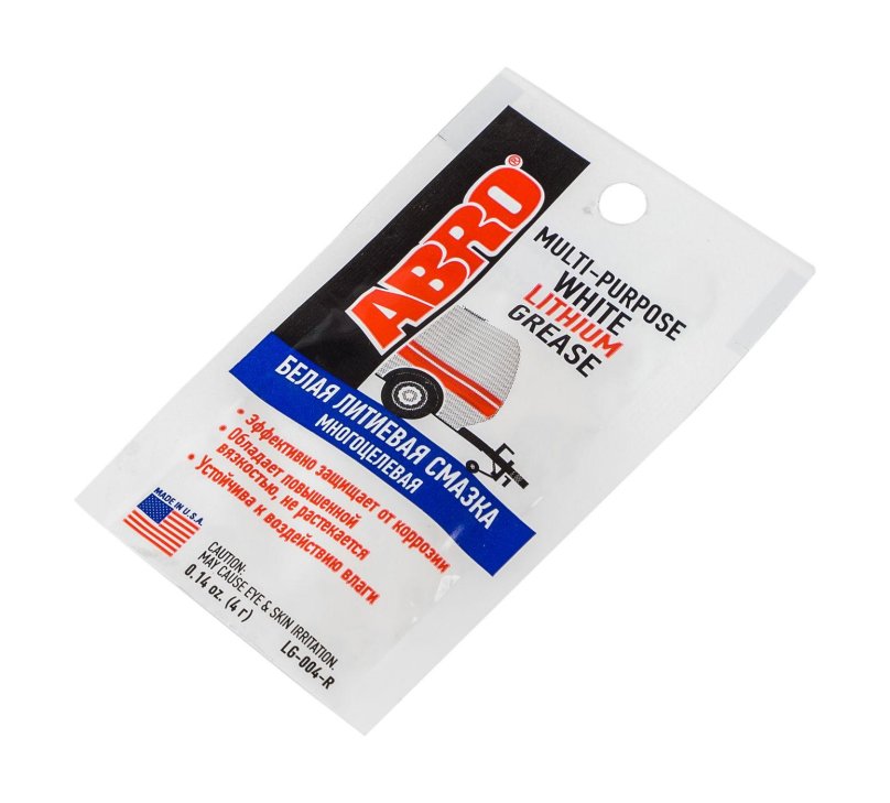 Белая литиевая смазка многоцелевая abro
