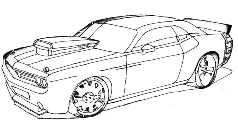 Раскраска. Гоночные машины