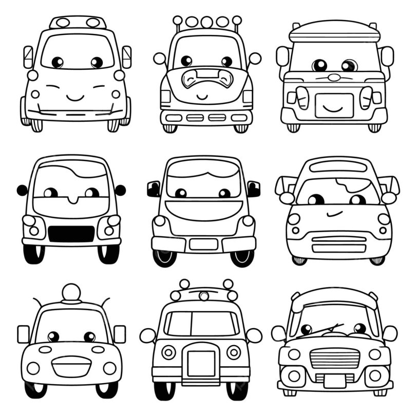 Раскраски значков автомобилей