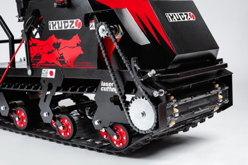 Мотобуксировщик Ikudzo 1450/500 ekr15 (с реверсом) Loncin красный черный