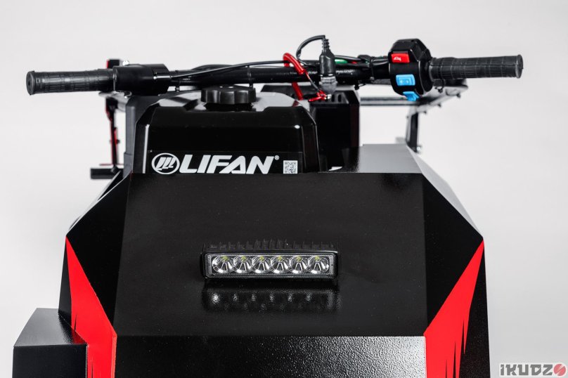 Мотобуксировщик Ikudzo long 500 ekr20 черно-красный