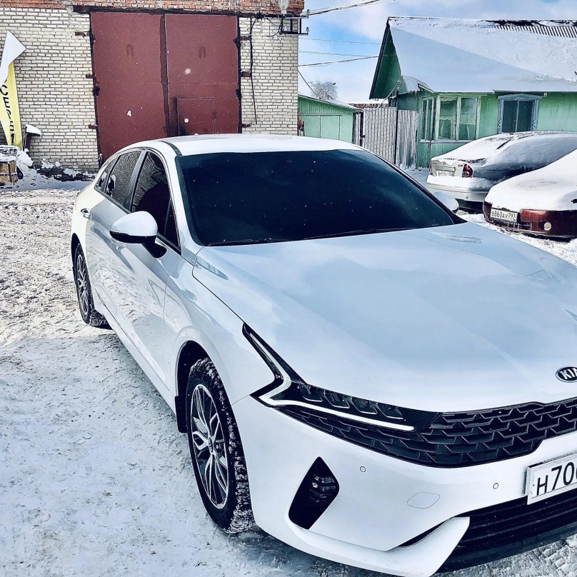 Киа к5 белая тонированная