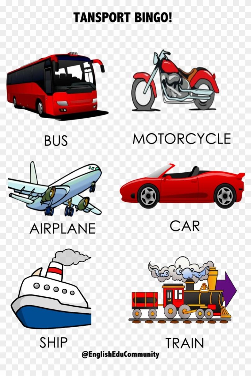 Карточки транспорт на английском