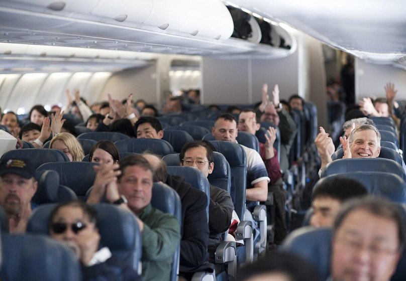 Самолет с пассажиром