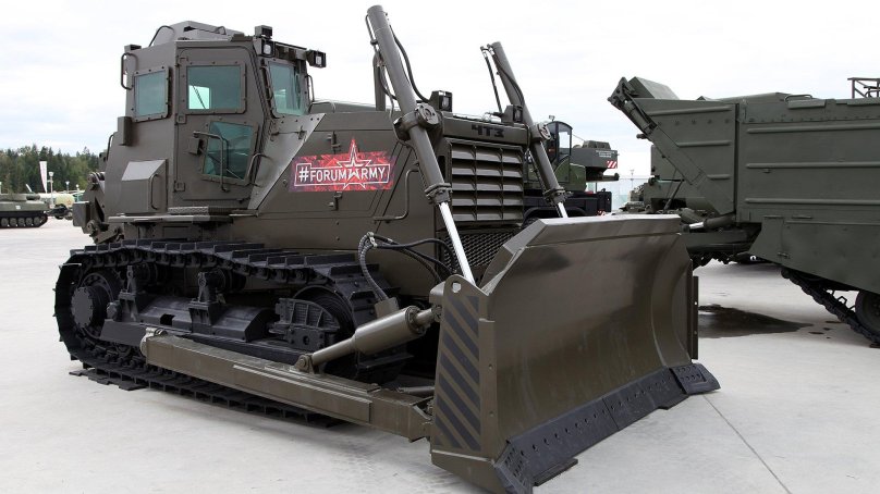 Бронированный бульдозер б12 м2