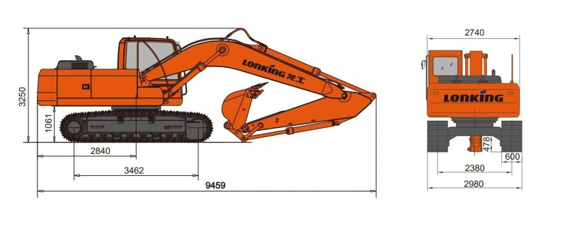 Гусеничный экскаватор Lonking CDM 6336