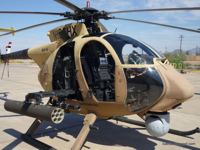 Ударный вертолёт Boeing Ah-6i little Bird