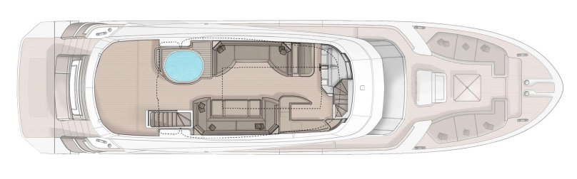 Beneteau Flybridge Monte Carlo план