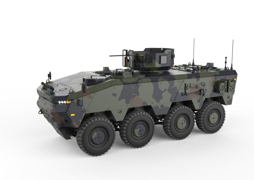 Baekho Command Post 8x8 Armored vehicle infographic