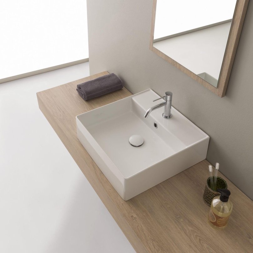 Раковина накладная/ подвесная Scarabeo Teorema 2.0 5104/RER