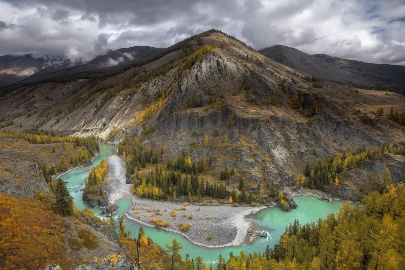 Долина Чулышман горный Алтай