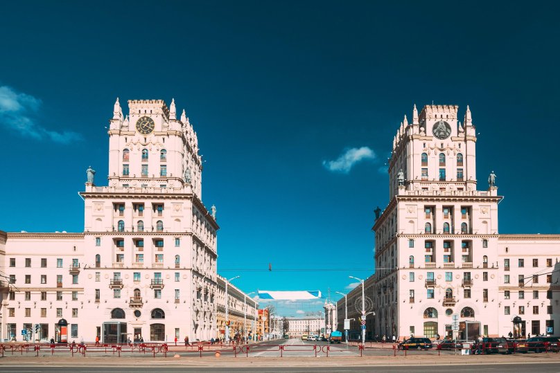 Сталинский Ампир ворота Минска