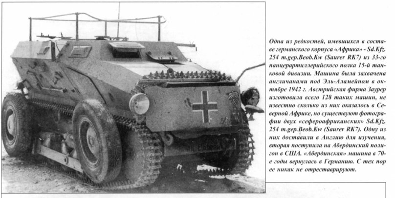 SD KFZ 254 /2 В Африке