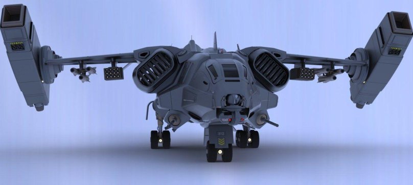 Реактивный конвертоплан концепт