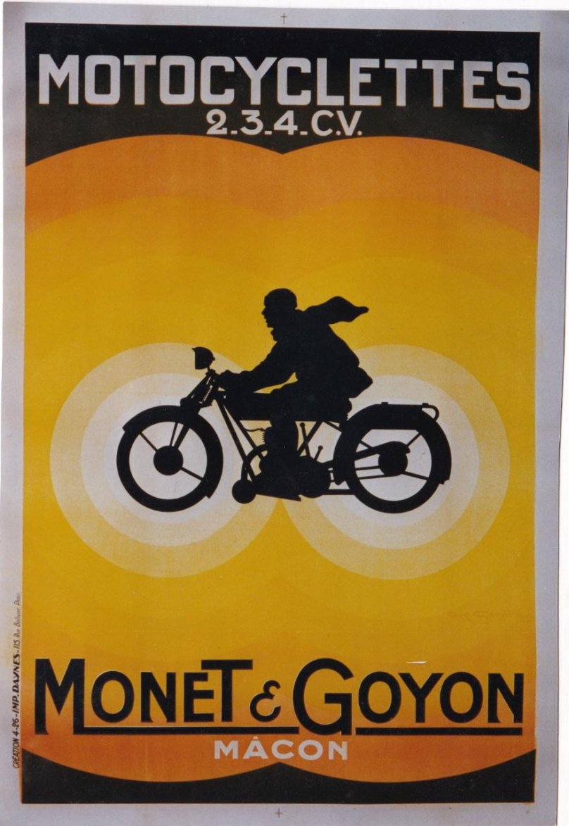 Ретро плакаты мотоциклы