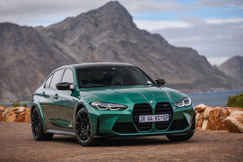 BMW m3 Competition зеленая