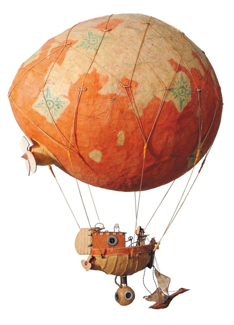 Воздушный шар с корзиной