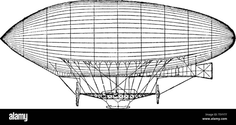Чертёж дирижабля Цеппелина