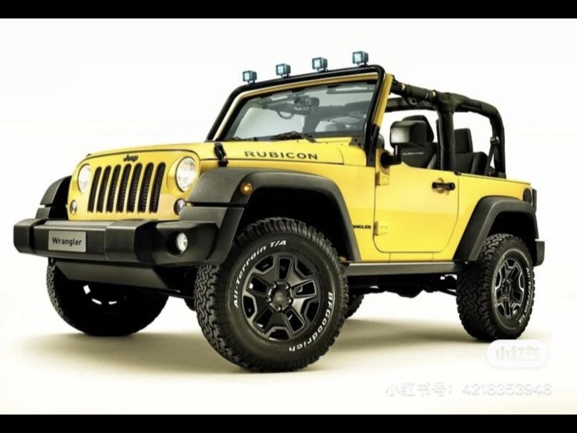 Jeep Rubicon желтый