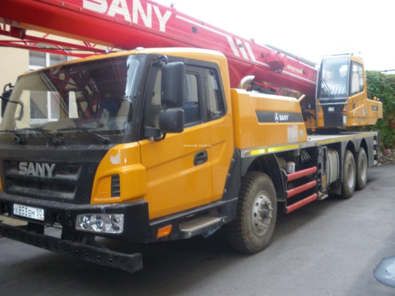 Масштабная модель автокрана sany qy25c