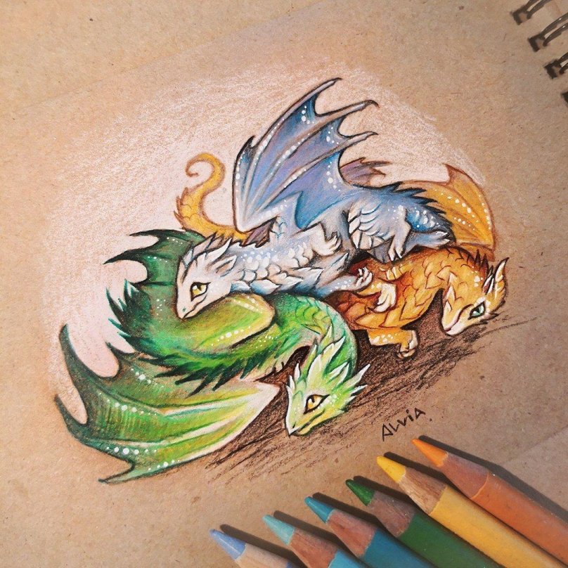 Драконы от Alvia Alcedo