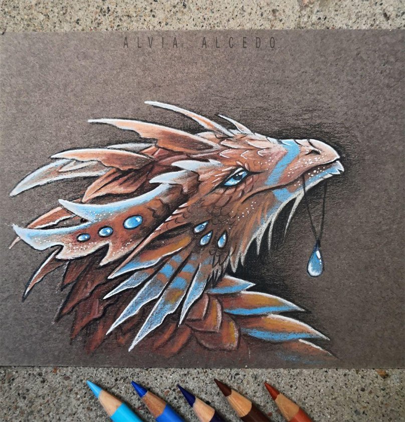 Alvia Alcedo рисунки драконы