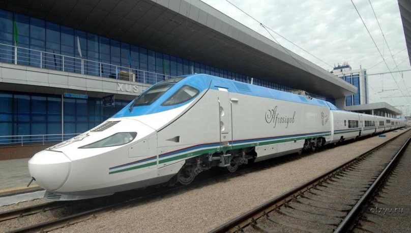 Скоростной поезд Афросиаб Ташкент Самарканд