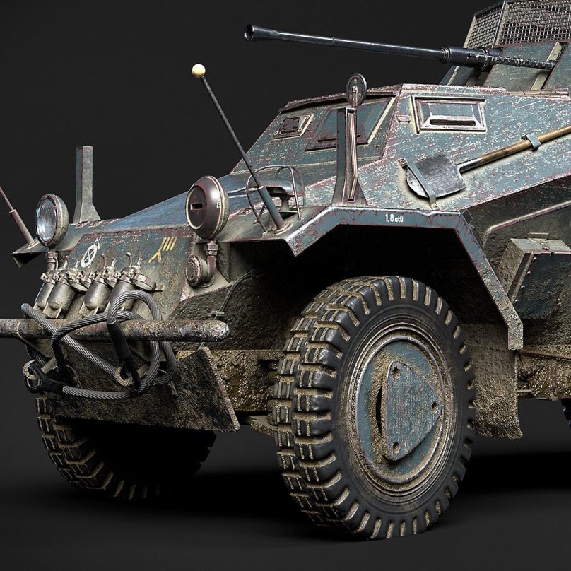 SD. KFZ 222 Stalingrad 1942