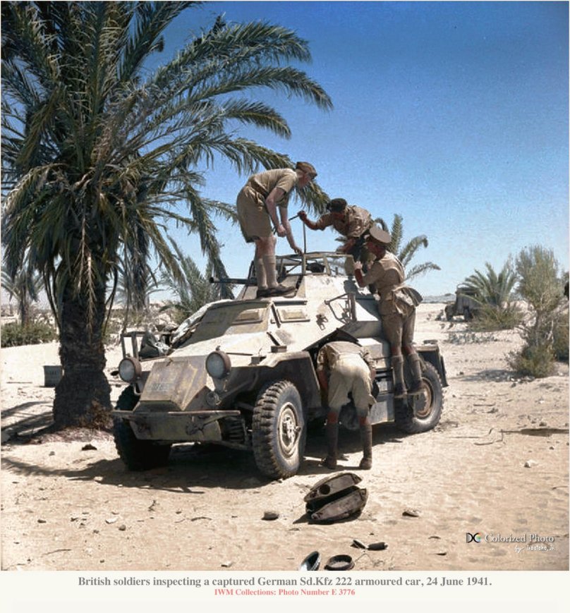 SD KFZ 222 Африканский корпус