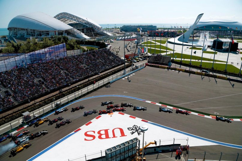 Трасса формулы 1 в Сочи