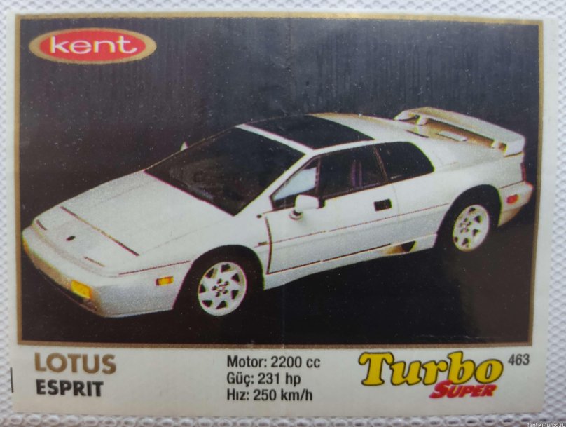 Lotus Esprit Turbo вкладыш