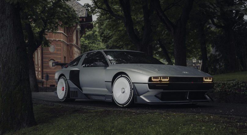 Длинный спорткар