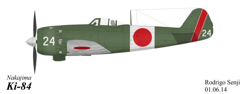 Самолет Накадзима ки-84 1 Сентай