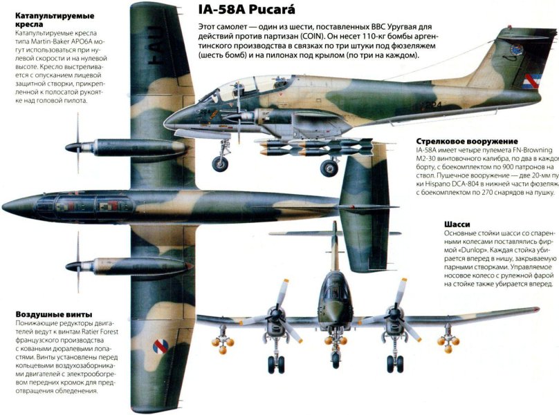 FMA IA 58 Pucara чертеж