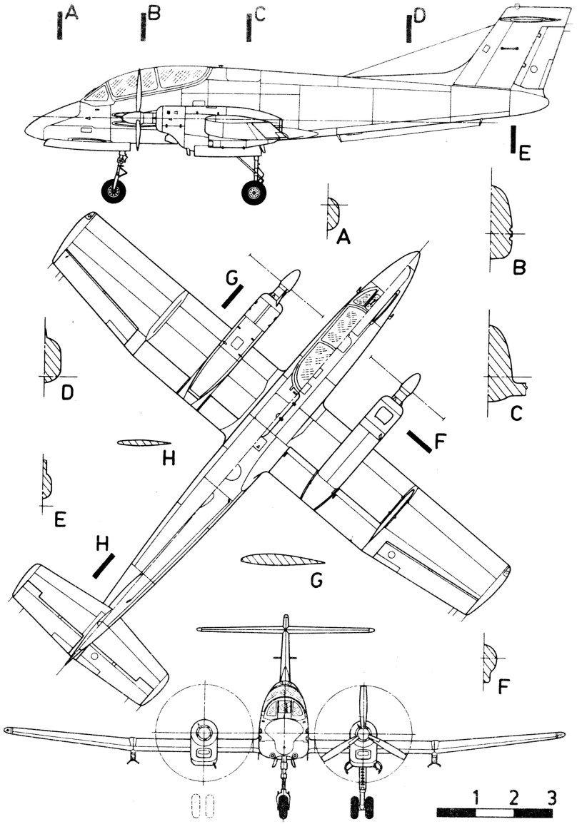 FMA IA 58 Pucara чертеж