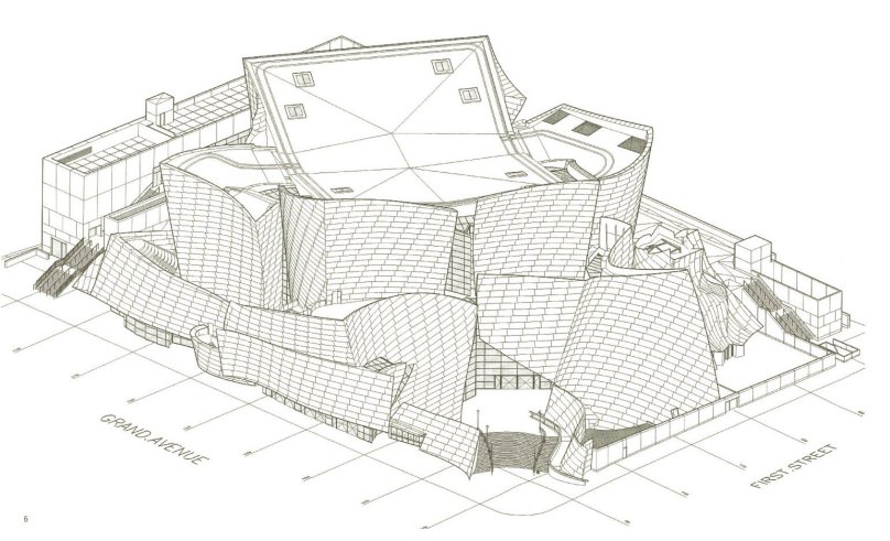 Концертный зал Уолта Диснея в Лос-Анджелесе США план