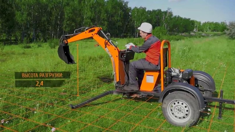 Прицепной экскаватор Стронг
