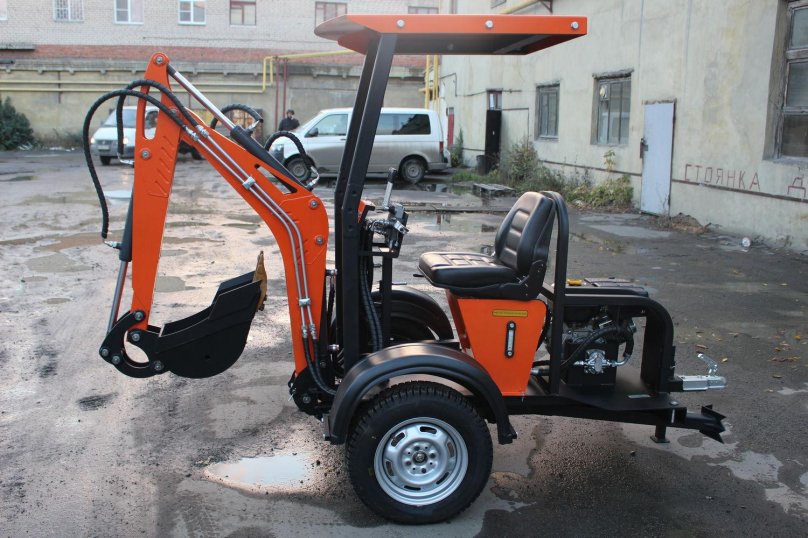 Прицепной мини экскаватор Стронг