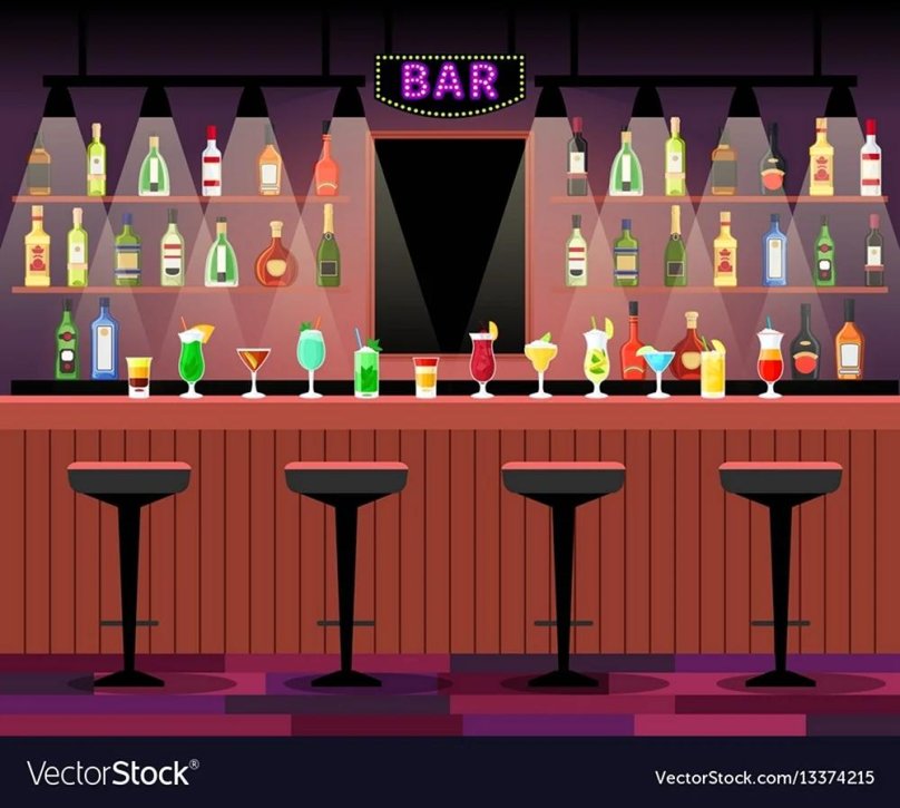 Барная стойка в баре