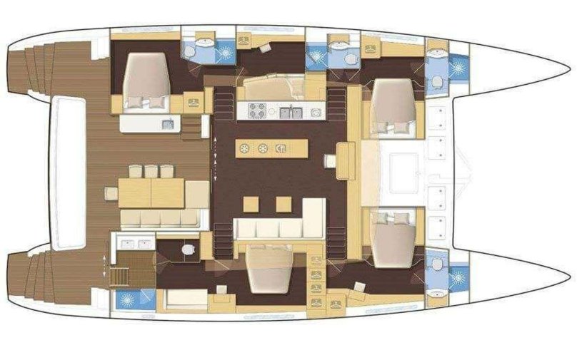 Lagoon 620 планировка