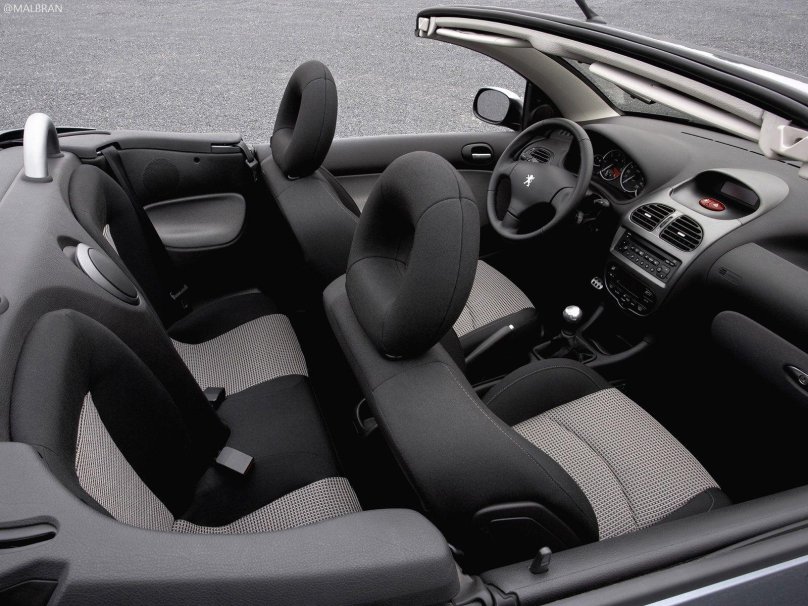 Пежо 206 кабриолет салон