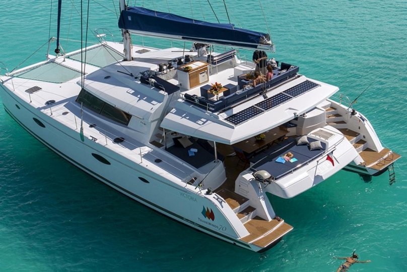 Морские катамараны моторно- парусный