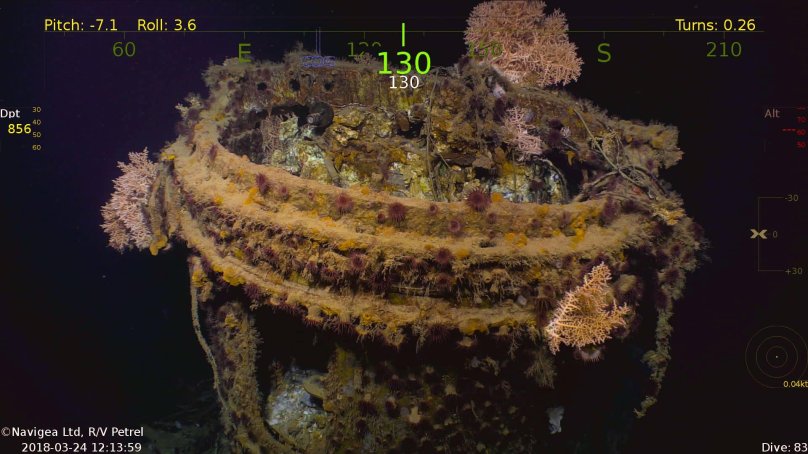 Крейсер Индианаполис на дне океана на какой глубине