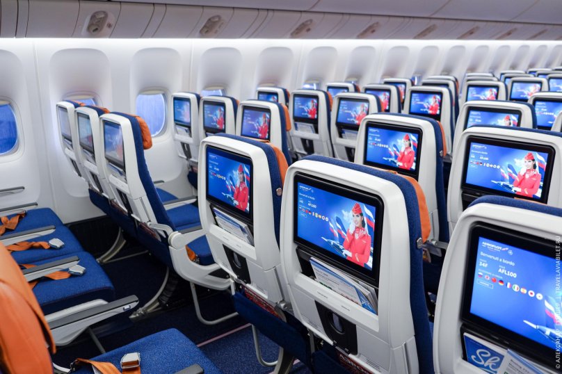 Боинг 777 Аэрофлот салон