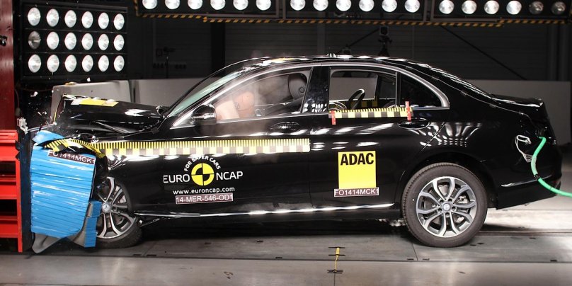 Краш тест Mercedes-Benz c-class 2022