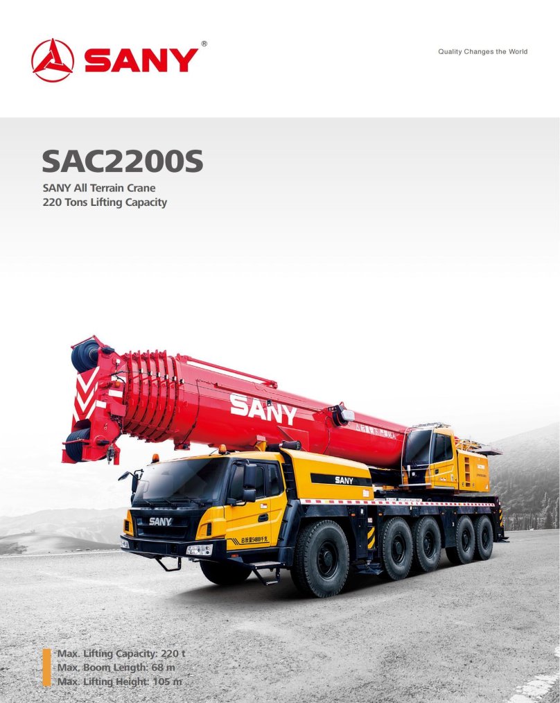 Sany sac2000t7 кран