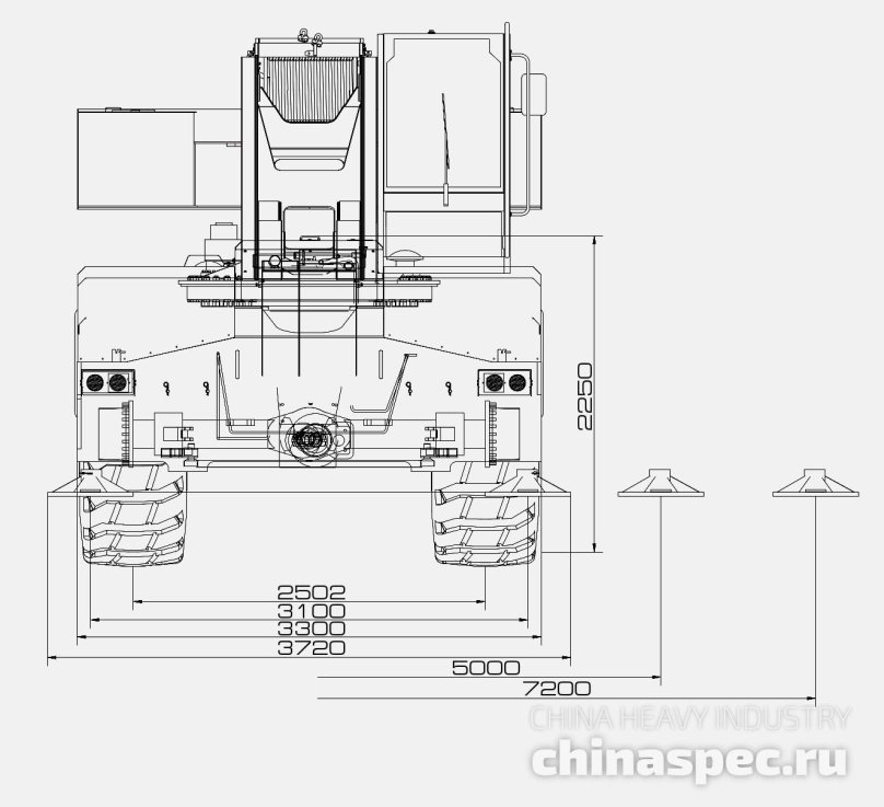 Короткобазовый кран Palfinger sany src600c