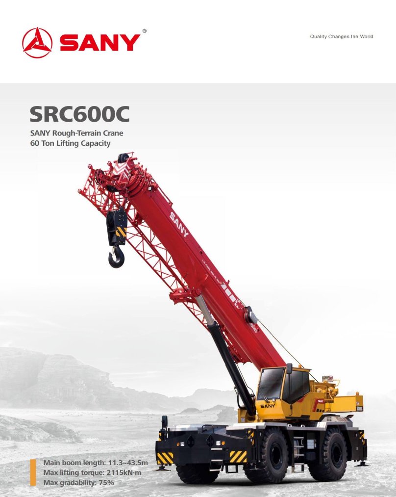 Короткобазовый кран Palfinger sany src600c