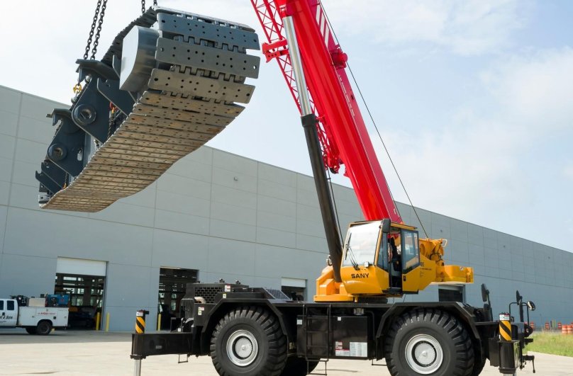 Короткобазный кран sany src600c