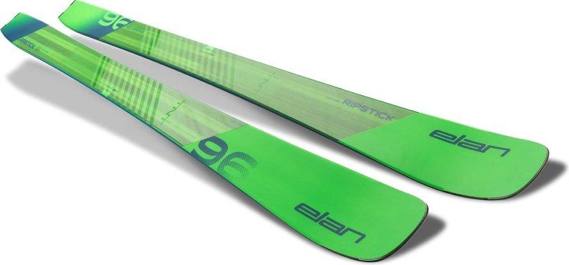 Белые горные лыжи elan